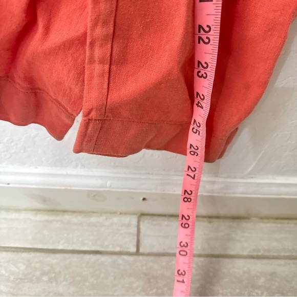 Outerknown Retrograde Linen Sunset Orange Pink Jumpsuit XS - Picture 11 of 11